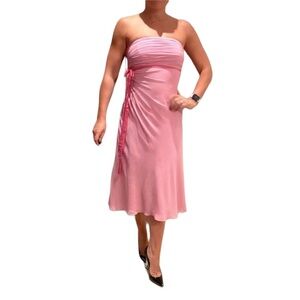 Jovani Strapless Cocktail Dress Pink
